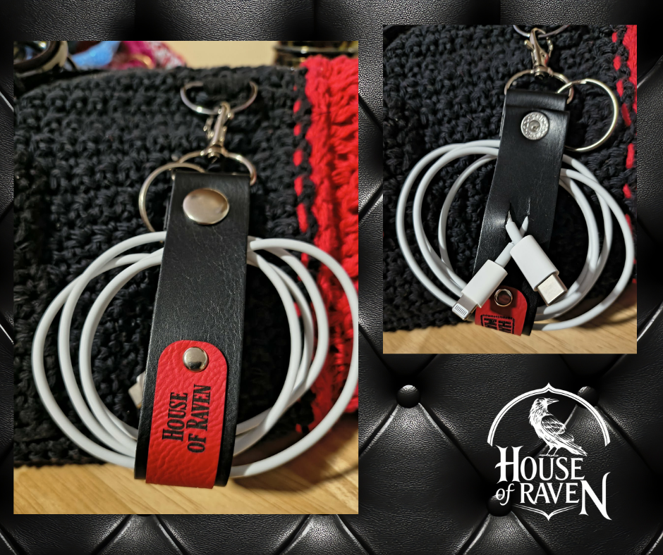 ROXY™ Leather Cable Keeper + Keychain