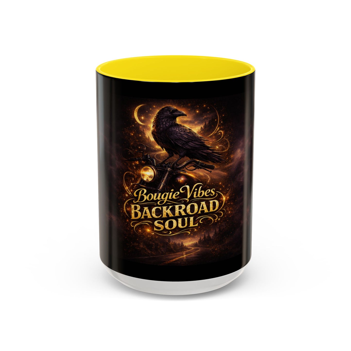 Bougie Vibes Backroad Soul Coffee Mug — Raven Graphic Accent Mug (11/15oz)