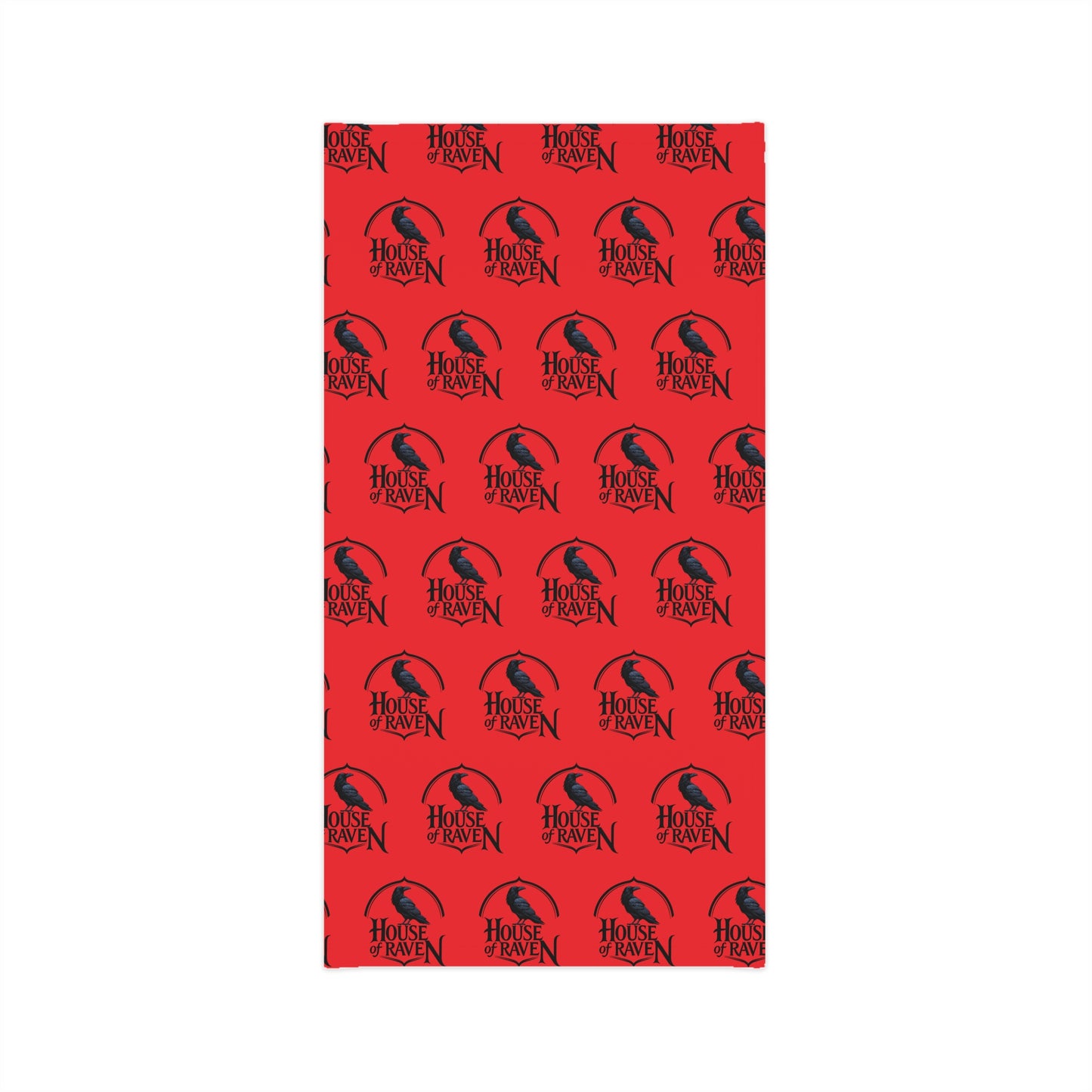 Neck Gaiter — Repeating "House of Raven" Logo Pattern