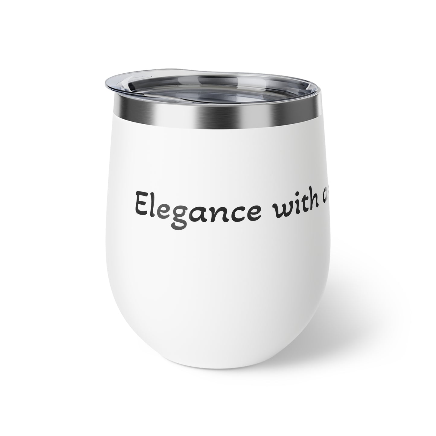 Insulated Wine Tumbler — “Elegance with a side of ‘Try Me’” 12oz Copper Vacuum