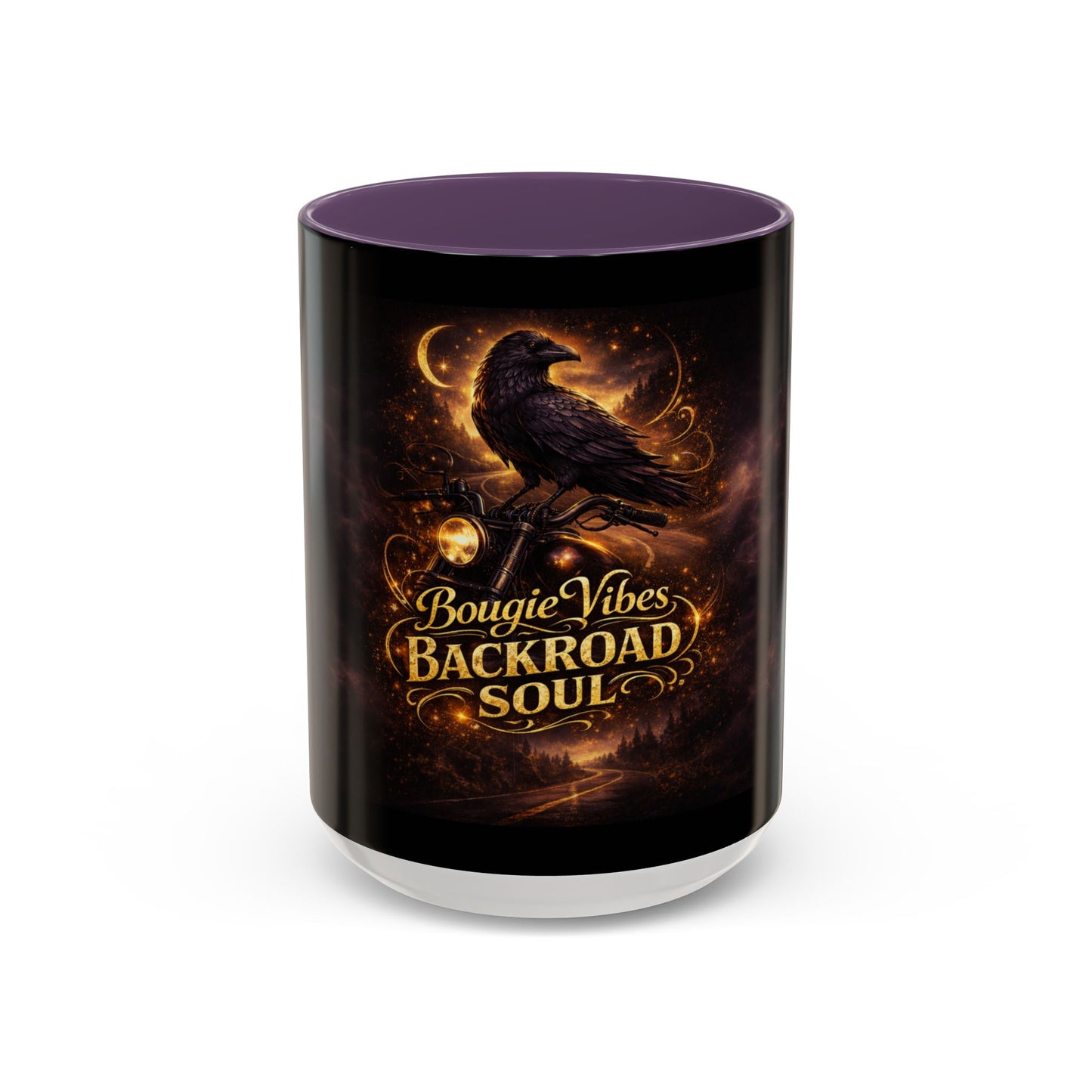 Bougie Vibes Backroad Soul Coffee Mug — Raven Graphic Accent Mug (11/15oz)