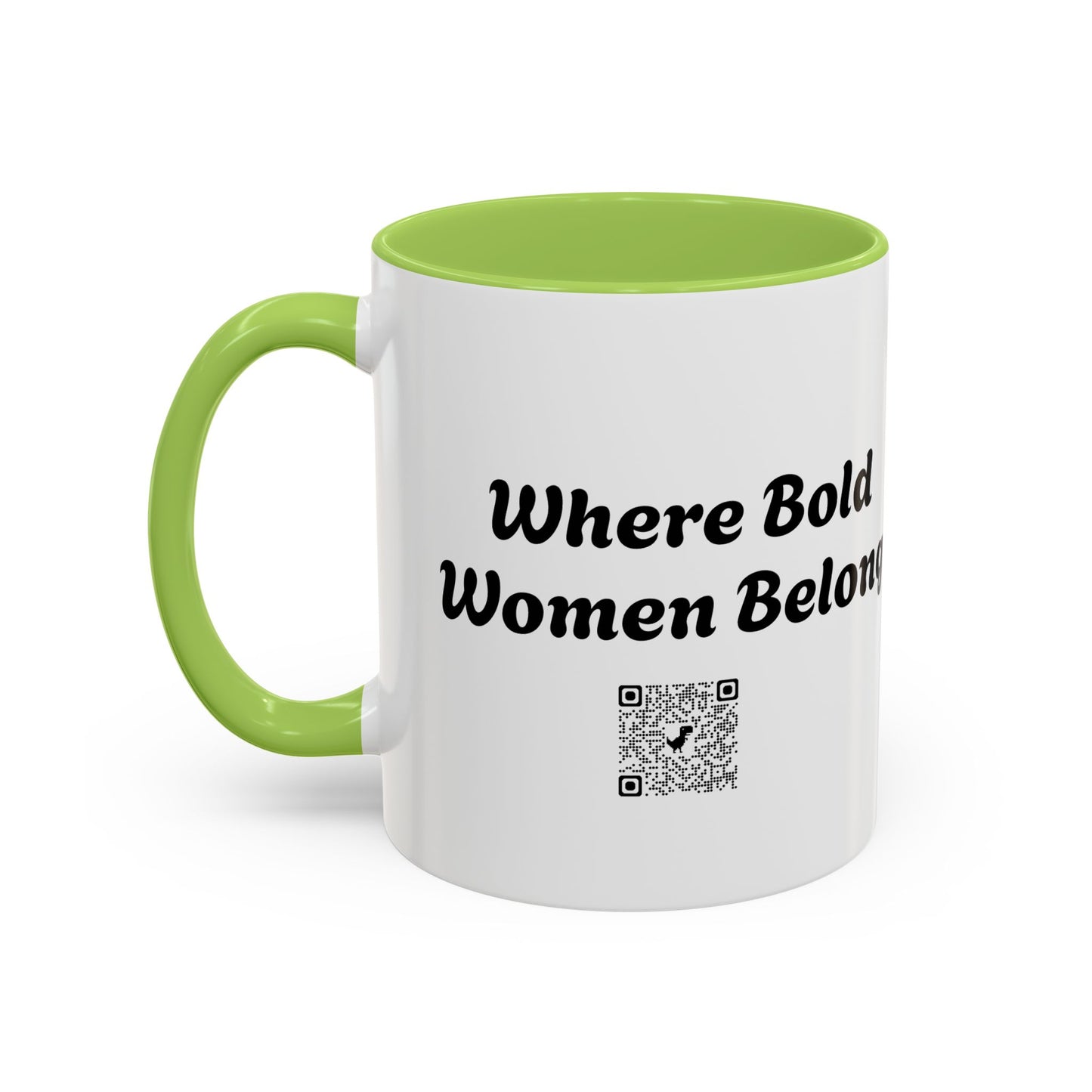 House of Raven Accent Coffee Mug — Black Interior & Handle, Gothic Raven Design (11/15 oz)