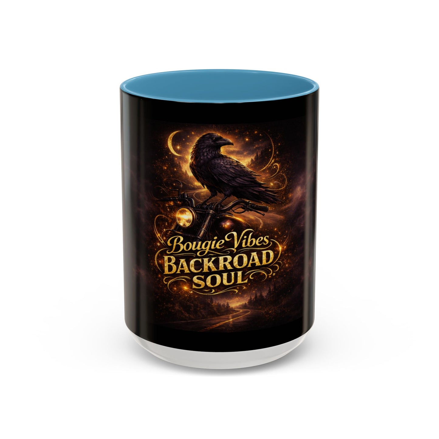 Bougie Vibes Backroad Soul Coffee Mug — Raven Graphic Accent Mug (11/15oz)