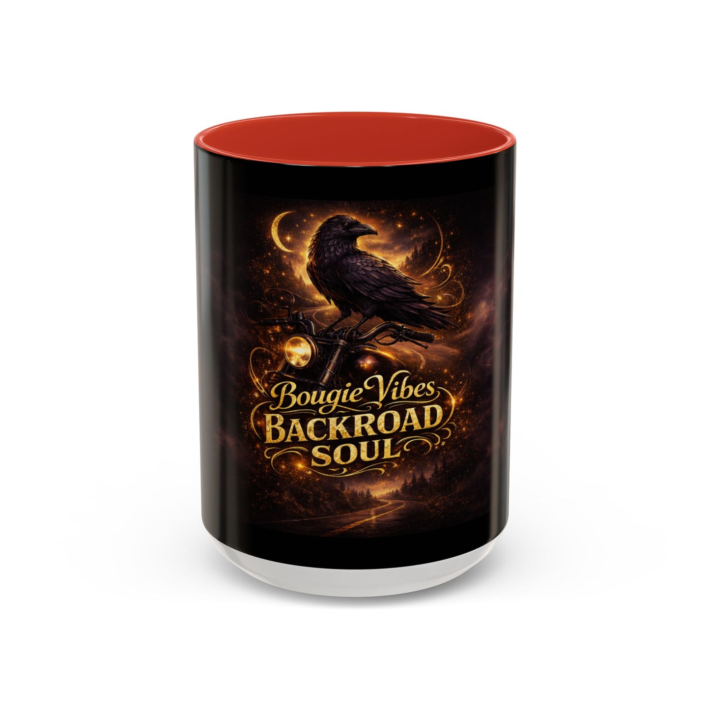 Bougie Vibes Backroad Soul Coffee Mug — Raven Graphic Accent Mug (11/15oz)