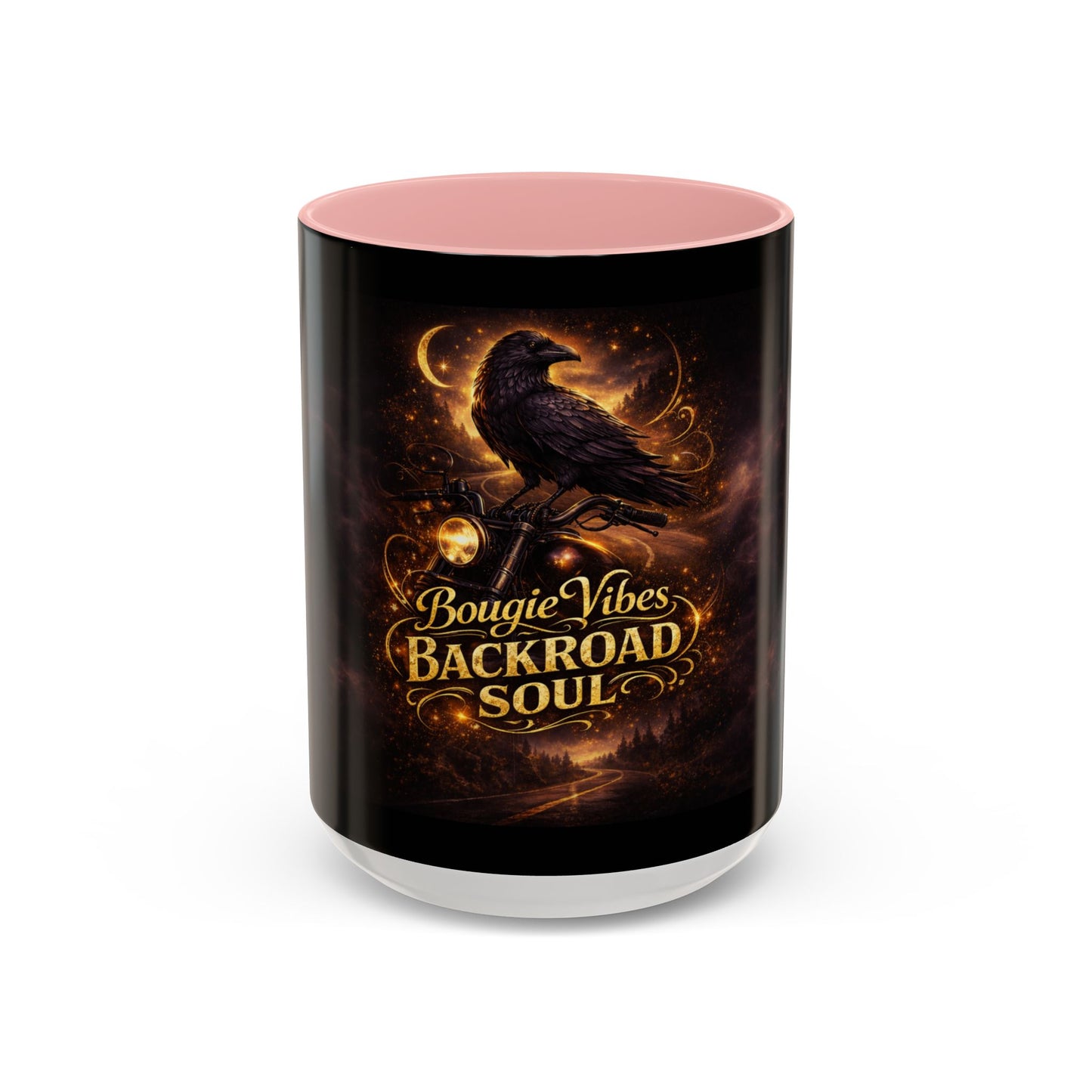 Bougie Vibes Backroad Soul Coffee Mug — Raven Graphic Accent Mug (11/15oz)