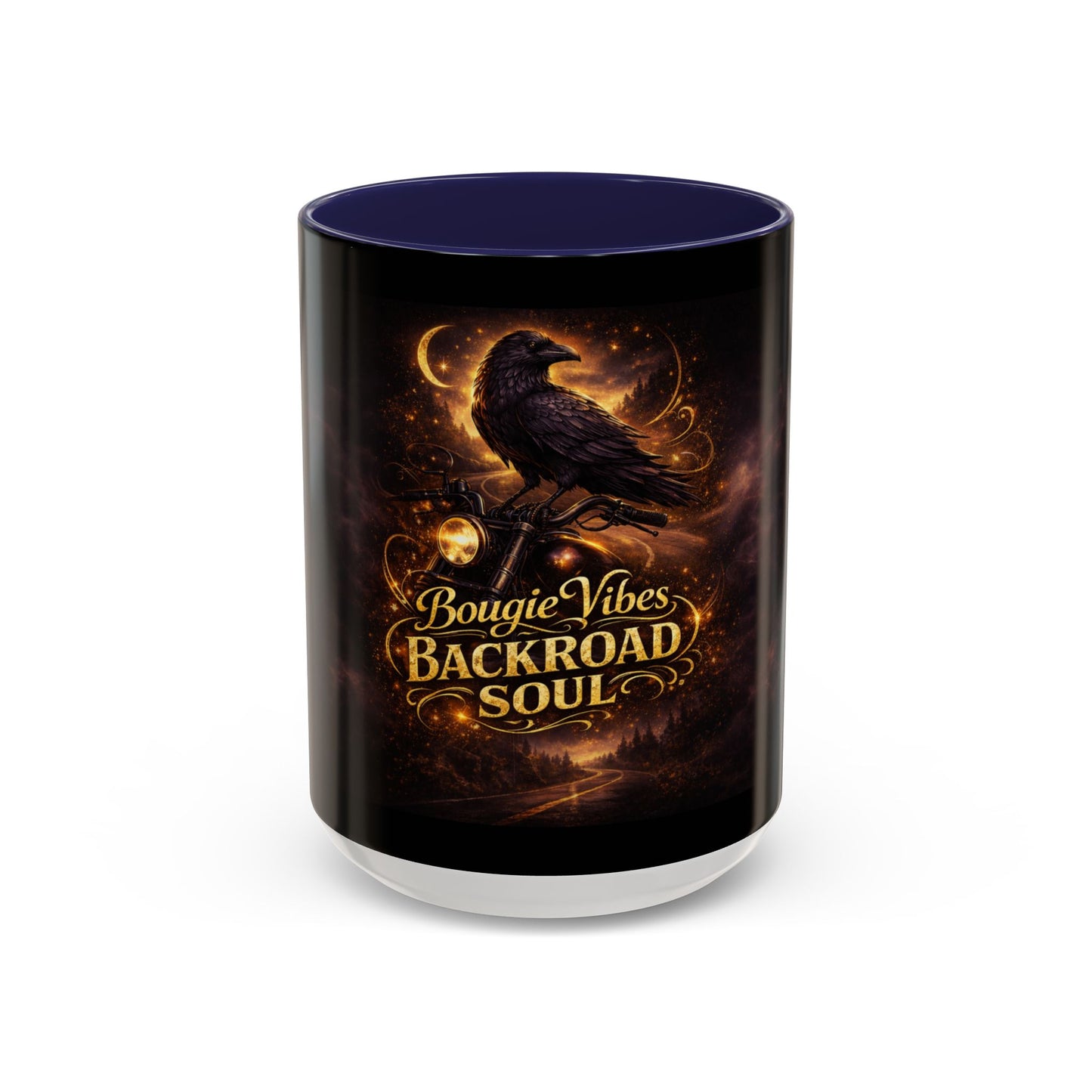 Bougie Vibes Backroad Soul Coffee Mug — Raven Graphic Accent Mug (11/15oz)