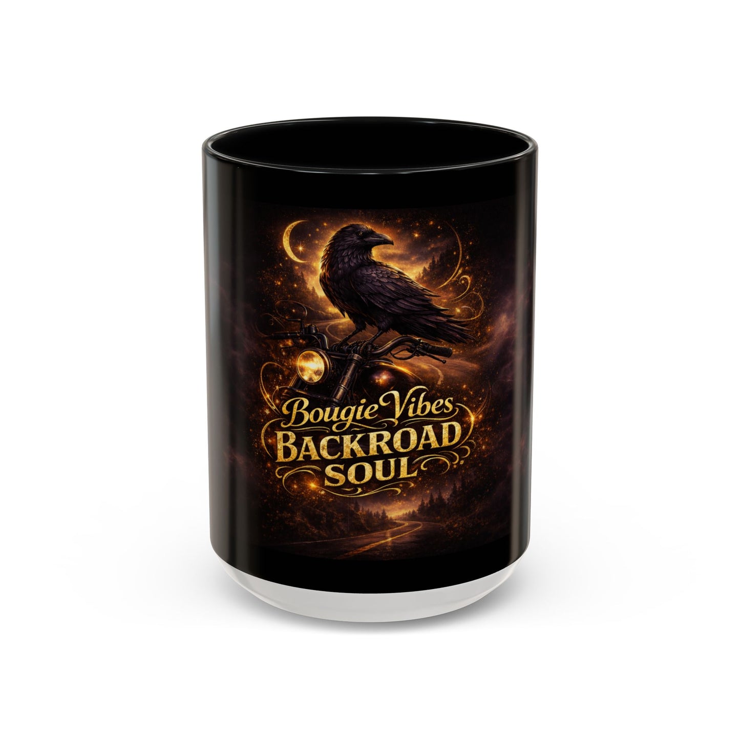 Bougie Vibes Backroad Soul Coffee Mug — Raven Graphic Accent Mug (11/15oz)