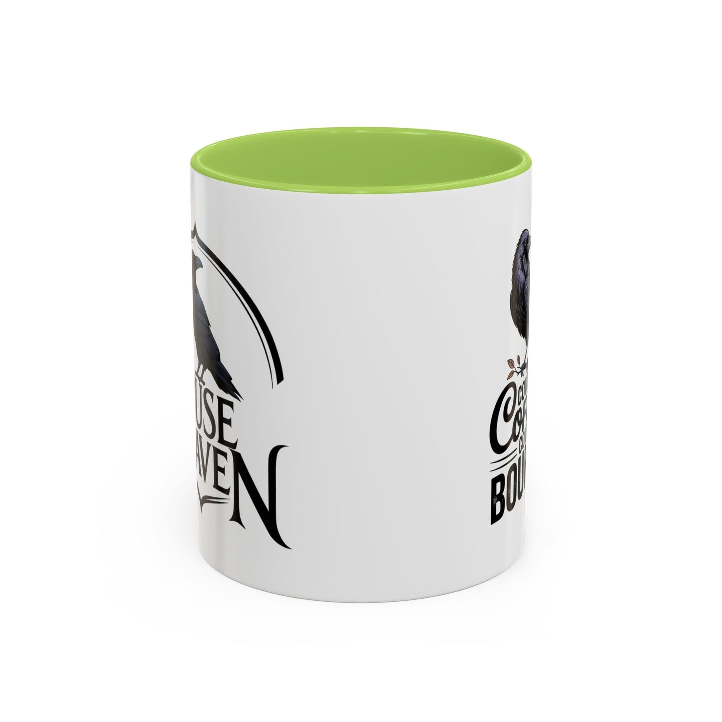 Coffee Mug — "Could Be Coffee, Could Be Bourbon" Raven Accent Mug (11/15oz)