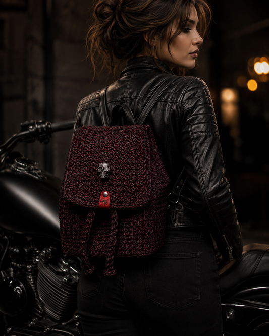 Bellona Cotton Linen Crochet Backpack
