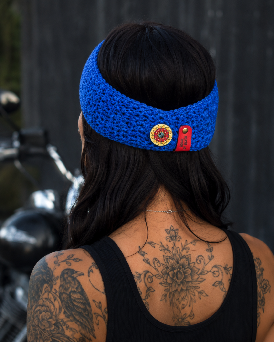 Veda Button-Back Bandana