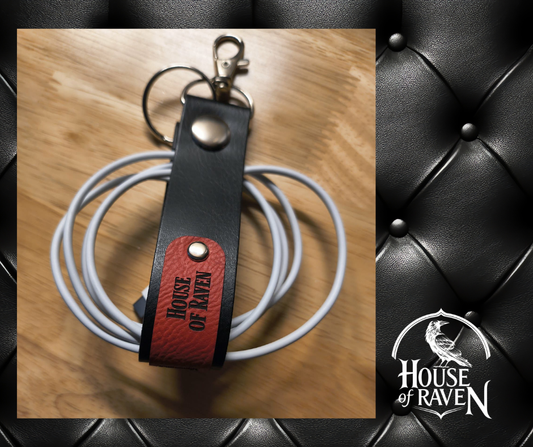 ROXY™ Leather Cable Keeper + Keychain